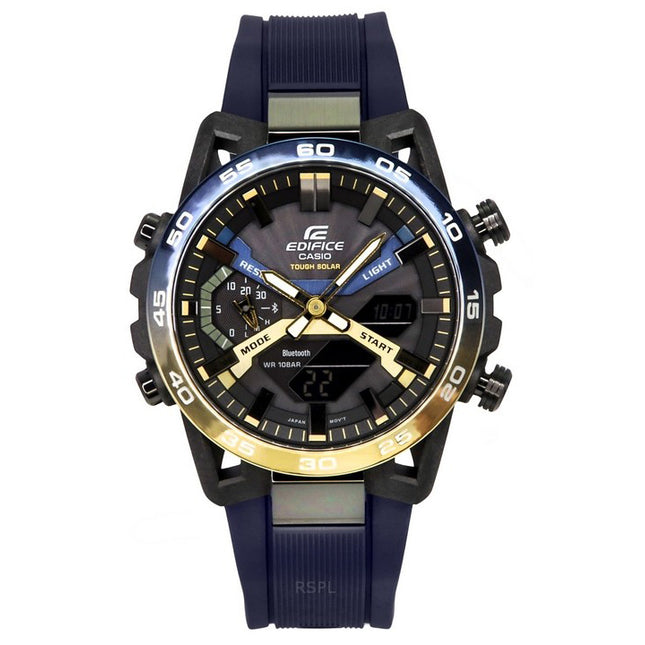 Casio Edifice Sospensione Nighttime Drive Analog Digital Smartphone Link Tough Solar ECB-2000NP-1A 100M Men's Watch
