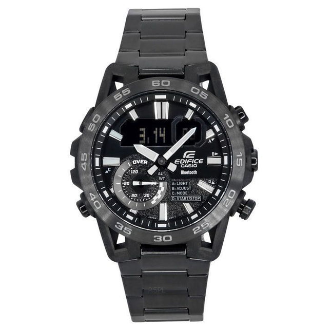 Casio Edifice Sospensione Smartphone Link Bluetooth Analog Digital Black Dial Quartz ECB-40BK-1A 100 Men's Watch