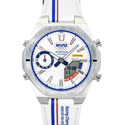 Casio Edifice Analog Digital NISMO Heritage Edition Smartphone Link Silver Dial Quartz ECB-S10NIS-7A 100M Men's Watch