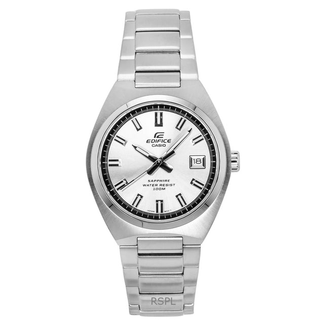 Casio Edifice Analog Stainless Steel Silver Dial Quartz EFB-109D-7AV 100M Men's Watch