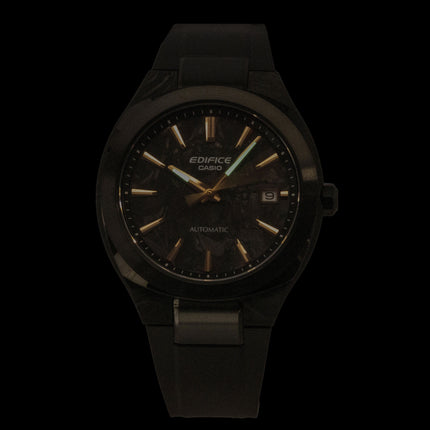 Casio Edifice Analog Resin Strap Black Dial Automatic EFK-200XPB-1A 100M Men's Watch