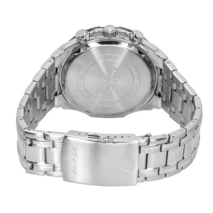 Casio Edifice Analog Standard Chronograph Stainless Steel Green Dial Quartz EFR-539DE-3AV 100M Men's Watch