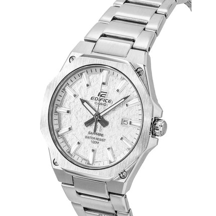 Casio Edifice Analog Stainless Steel Silver Dial Quartz EFR-S108DE-8AV 100M Men's Watch