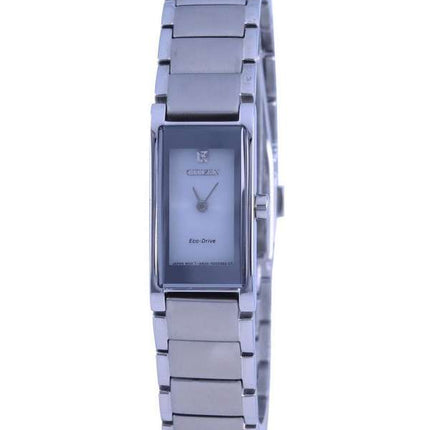Citizen Axiom Eco-Drive Stainless Steel Diamond Accents EG7055-51E Women's Watch