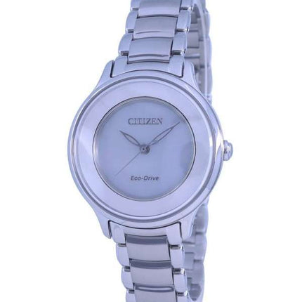 Citizen Silver Dial Stainless Steel Eco-Drive EM0380-57D Women's Watch