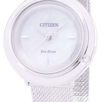 Citizen L Eco-Drive EM0640-82D Analog Diamond Accents Women's Watch