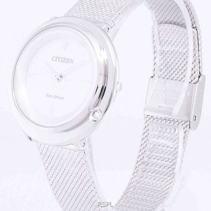Citizen L Eco-Drive EM0640-82D Analog Diamond Accents Women's Watch
