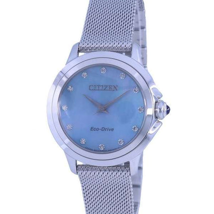 Citizen Ceci Diamond Accents Stainless Steel Eco-Drive EM0790-55N Women's Watch