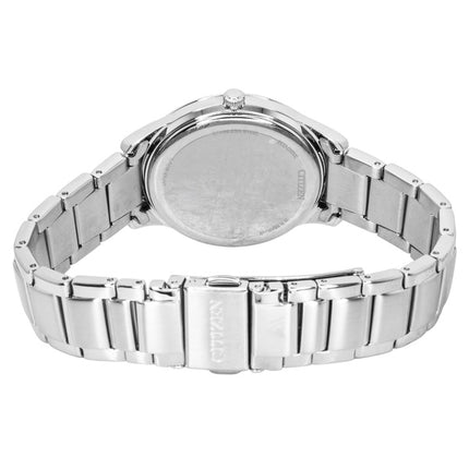 Citizen Eco-Drive Analog Stainless Steel Ice Blue Dial Solar EM1220-58Y Women's Watch