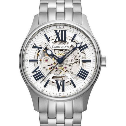 Thomas Earnshaw Simpson Dover White Skeleton Dial Automatic ES-8240-11 Mens Watch