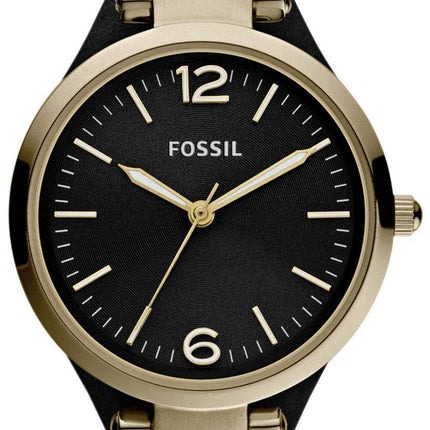 Fossil Georgia Black Dial Gold-Tone ES3148 Women's Watch
