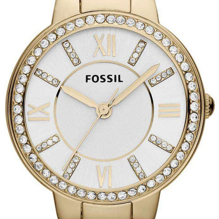 Fossil Virginia Three-Hand Crystal Gold Tone ES3283 Women's Watch