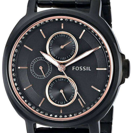 Fossil Chelsey Multifunction Black IP Stainless Steel ES3451 Women's Watch