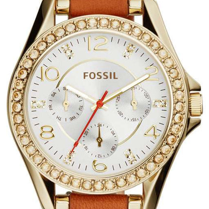 Fossil Riley Multifunction Quartz Crystals Accents ES3723 Women's Watch
