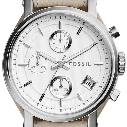 Fossil Original BoyFriend Chronograph White Dial ES3811 Women's Watch