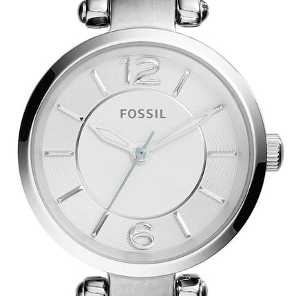 Fossil Georgia Mini Quartz Smokey Blue Leather Strap ES3822 Women's Watch