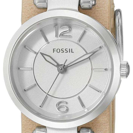 Fossil Georgia Artisan White Dial Sand Leather ES3854 Women's Watch
