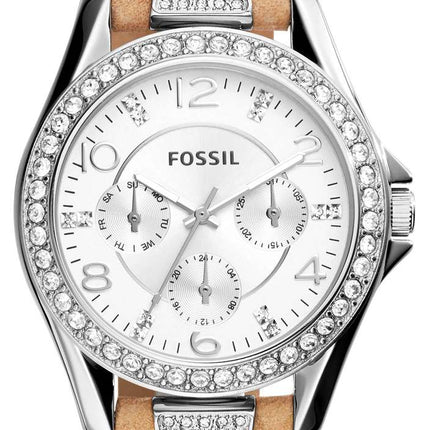 Fossil Riley Multifunction Quartz Crystals Accents ES3889 Women's Watch