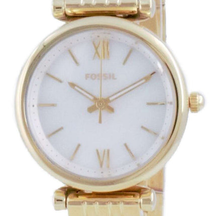 Fossil Carlie Mini Gold Tone Stainless Steel Quartz ES5067SET With Gift Set Women's Watch