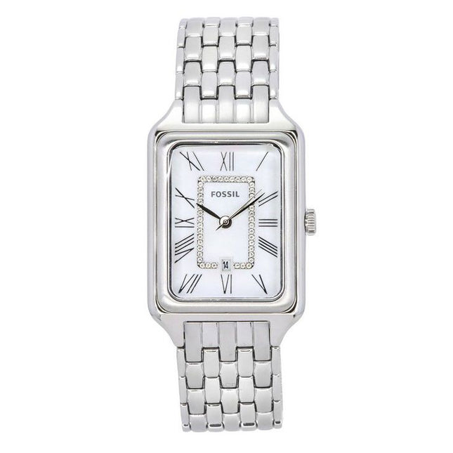 Fossil Raquel Stainless Steel White Mother Of Pearl Dial Quartz ES5306 Women's Watch