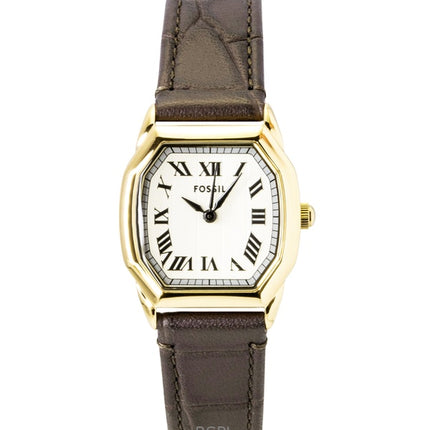 Fossil Harlow Leather Strap Cream Dial Quartz ES5426 Women's Watch