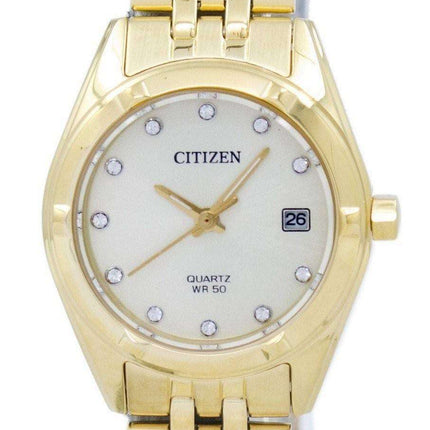 Citizen Analog Quartz Diamond Accent EU6052-53P Women's Watch