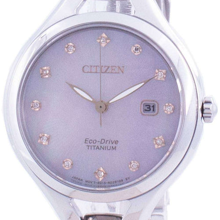 Citizen Super Titanium Diamond Accents Eco-Drive EW2560-86Y Women's Watch