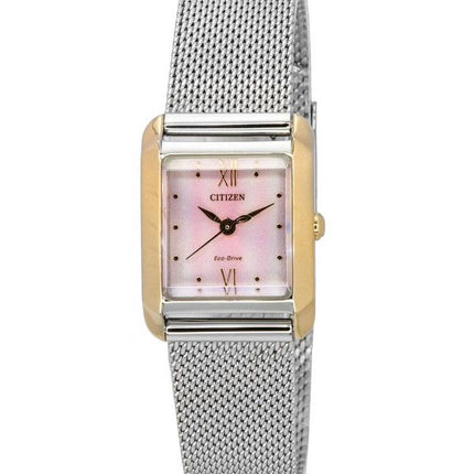 Citizen Elegance Mother Of Pearl Dial Eco-Drive EW5596-66X Women's Watch With Extra Strap