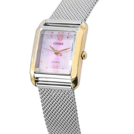 Citizen Elegance Mother Of Pearl Dial Eco-Drive EW5596-66X Women's Watch With Extra Strap