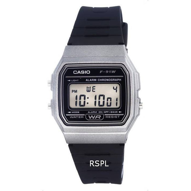 Casio Digital Resin Black Dial Quartz F-91WM-1B F91WM-1B Mens Watch
