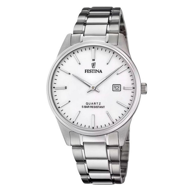 Festina Classic Stainless Steel White Dial Quartz F20511-2 Men's Watch