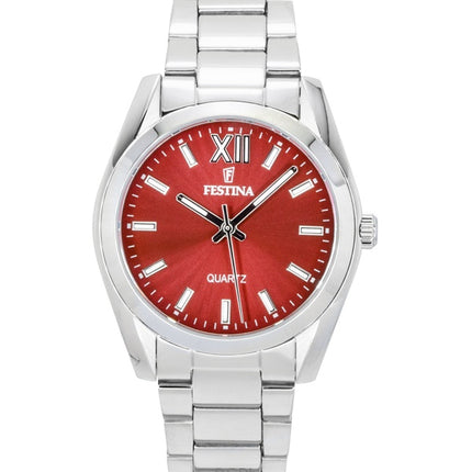 Festina Alegria Stainless Steel Red Dial Quartz F20622-B Women's Watch