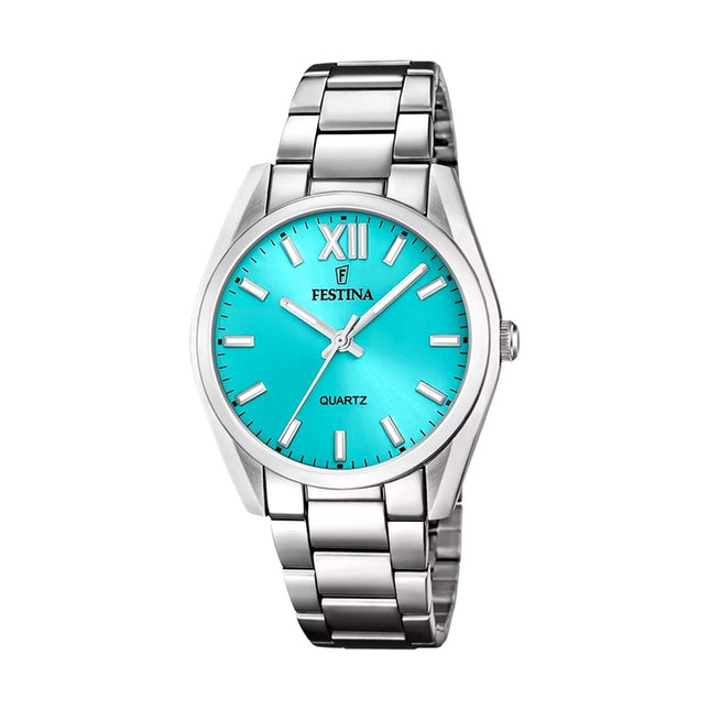 Festina Alegria Stainless Steel Turquoise Dial Quartz F20622-D Women's Watch