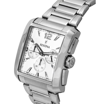 Festina Chronograph Stainless Steel Silver Dial Quartz F20635-1 Men's Watch