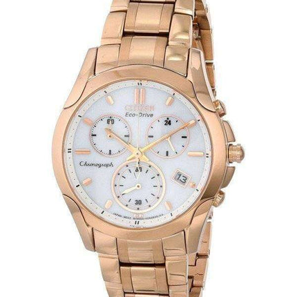Citizen Eco-Drive Rose Gold Tone Chronograph FB1153-59A Women's Watch