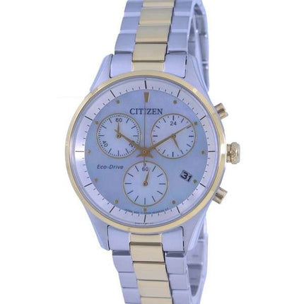 Citizen Chandler Chronograph Two Tone Stainless Steel Eco-Drive FB1444-56D Women's Watch
