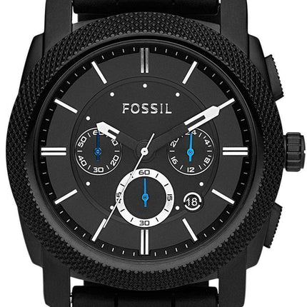 Fossil Machine Chronograph Black Silicone Strap FS4487 Men's Watch