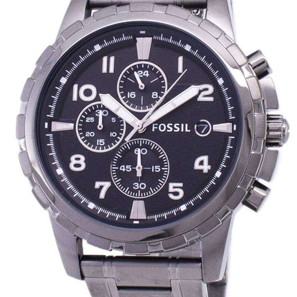 Fossil Dean Chronograph Smoke Grey Ion Plated FS4721 Men's Watch