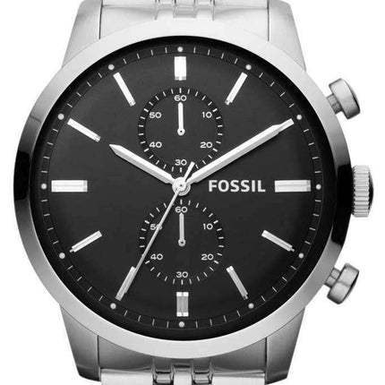 Fossil Townsman Chronograph Black Dial Stainless Steel FS4784 Men's Watch