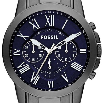 Fossil Grant Chronograph Black IP Stainless Steel FS4831 Men's Watch