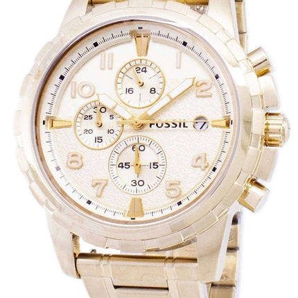 Fossil Dean Chronograph Gold Tone Stainless Steel FS4867 Men's Watch
