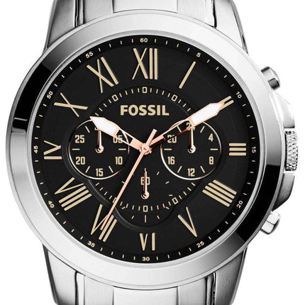 Fossil Grant Chronograph Black Dial FS4994 Men's Watch