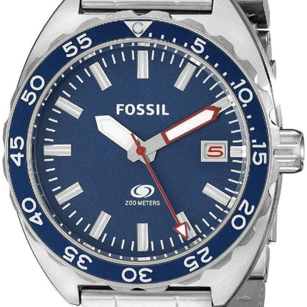 Fossil Breaker Quartz Blue Dial Stainless Steel FS5048 Men's Watch