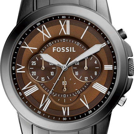 Fossil Grant Chronograph Brown Dial Stainless Steel FS5090 Men's Watch