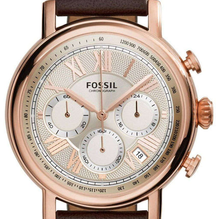Fossil Buchanan Chronograph Champagne Dial Brown Leather FS5103 Men's Watch