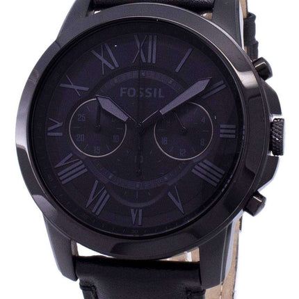 Fossil Grant Chronograph Black Leather FS5132 Men's Watch
