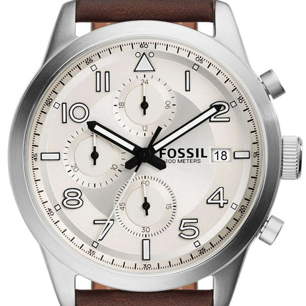 Fossil Daily Chronograph Brown Leather FS5138 Men's Watch