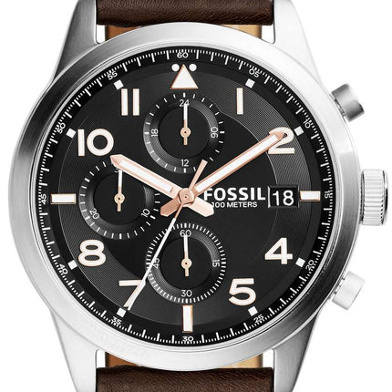 Fossil Daily Chronograph Brown Leather FS5139 Men's Watch