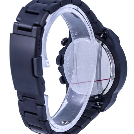Fossil Bronson Chronograph Stainless Steel Black Dial Quartz FS5853 Mens Watch