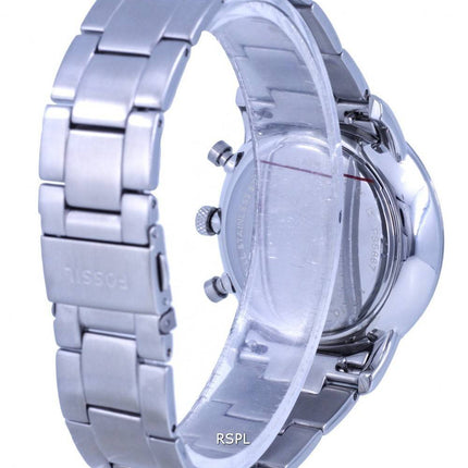 Fossil Neutra Minimalist Chronograph Stainless Steel Red Dial Quartz FS5887 Mens Watch